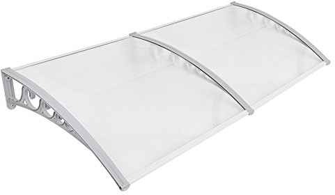 Vordach vordach für haustür Fenstermarkise vordach haustür Markisen für haustür Aluminiumlegierung-Überdachung Haustür aus Aluminium und Polycarbonat (100 * 300 cm (weiß))