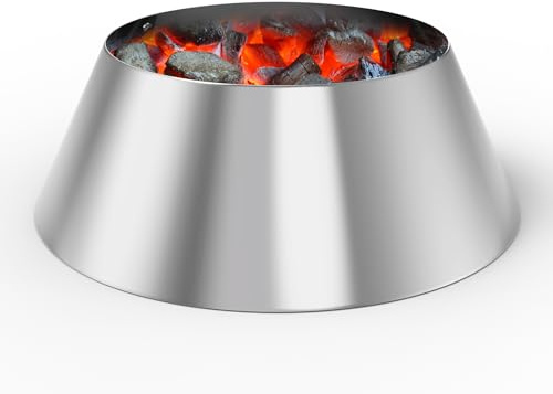 Charkettle Stainless Steel Charcoal Briquet Holder, BBQ Charcoal Basket Compatible with Weber 18/22/26 Inch Kettle Grills