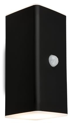 BRILONER – LED-vägglampa batteri med rörelsedetektor, skymningssensor, 20 sekunder. Timer, utomhu, vägglampa utomhus, LED-strålkastare, utomhu, utomhusvägglampa, 15,5 x 6,5 x 8,5 cm (H x B