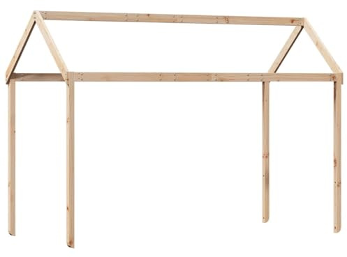 vidaXL Tetto per Letto Bambini 207x80,5x151,5cm Legno Massello di Pino, tetto per letto, tettoia per letto bambini, baldacchino per letto bambini