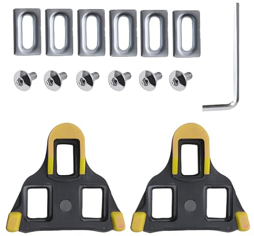 2 Stück Bike Cleats, Fahrrad Cleats kompatibel mit Shimano Cleats, Cycling Pedals Cleat für SPD (SM-SH10 SH11 SH12), Indoor Outdoor Radfahren & Rennrad Schuhplatten Set