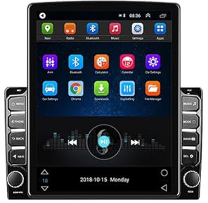 Vuzmode Radio de coche Android 2 Din, reproductor de vídeo Multimedia GPS, autorradio Universal 2Din de 9,7 pulgadas, for Tesla, Radio Android con pantalla Vertical Sistema multimedia para vehículos(W