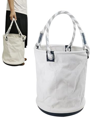 Celuicion Organizzatore Per Attrezzi Elettrici A Secchio - Portautensili Elettricista In Tela A Forma Di Secchio | Tascone da Lavoro Leggero e Robusto per Professionisti di Giardinaggio Costruzioni