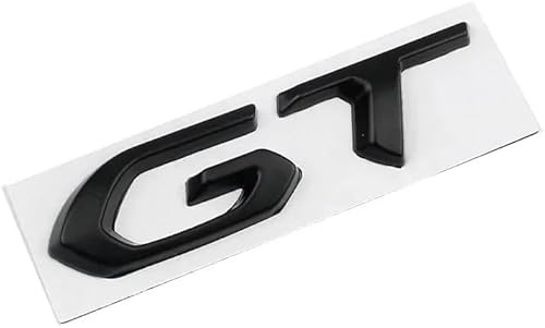 Emblema de metal GT para coche, pegatina de logo de auto para Peugeot GT Logo 307 206 207 208 301 405 407 508 2008 3008 5008, pegatina trasera 3D de repuesto (Negro)