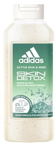 adidas Active Skin & Mind, Skin Detox Shower Gel, Docciaschiuma Donna, 400 ml