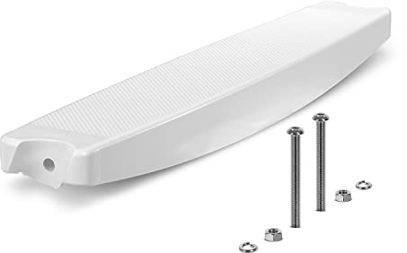 1er Set Ersatz Stufe für Aufstellbeckenleiter inkl. Schraubensatz Trittstufe weiß 43 mm Holm Hochbeckenleiter Pool Schwimmbecken