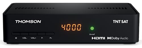 THOMSON THS808 TNTSAT Terminal HD|TNT Gratuite par Satellite Astra|Carte TNTSAT valable 4 Ans|Fonction Enregistreur TV|HDMI|Spdif coaxial|Compatible 12 Volts idéal caravaning et mobilité