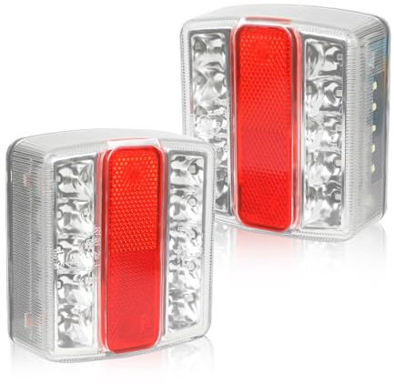 Yinaolan LED Trailer Tail Lights 12V Lighting Brake Lights Truck Tail Light Rear Waterproof for RV Truck Car Tractor Boat Trailer