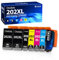 Ondula 202XL Druckerpatronen Kompatible für Epson 202XL Multipack XP 6105 Patronen für Epson Expression Premium XP 6000 XP 6005 XP 6100 XP6000 XP6105 XP6005 (6er-Pack)