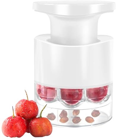 Dénoyauteur de cerises | Outil de dénoyautage des cerises | Putter à cerise à 7 trous | Portable Push Down Dénoyauteurcerises | Gadgets de cuisine pour Prunes, cerises, litchis, dattes, raisins