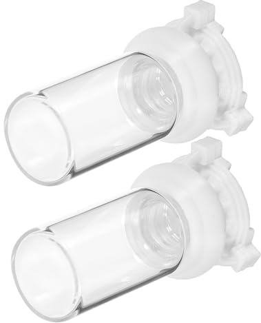 ibasenice Comedero para Hormigas y Dispensador De Agua 10ml, Alimentador De Agua De Plástico y Vidrio Reutilizable, Juego De 2 Unidades para Nidos De Hormigueros Jardín, Uso Doméstico y Profesional