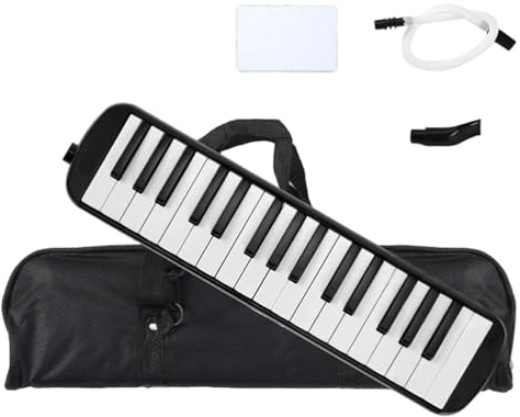 Melodica 32 Keys Double Tubes Harmonium with Carrying Bag Piano Keyboard Instruments for Kids Beginner