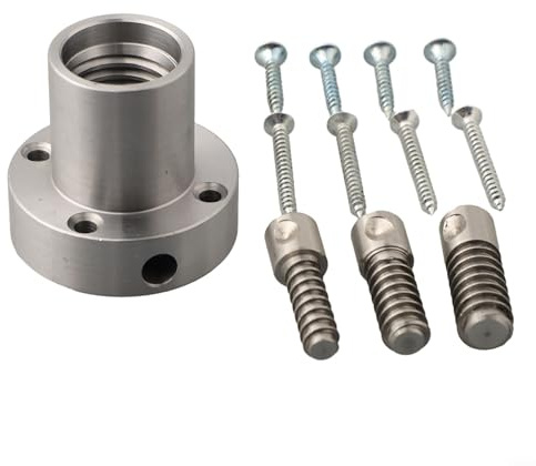 Tornillo de placa frontal de torno de carpintería de 5 cm, portabrocas de acero roscado de 1 pulgada x 8 TPI para torneado de cuencos, accesorio de torno para taller