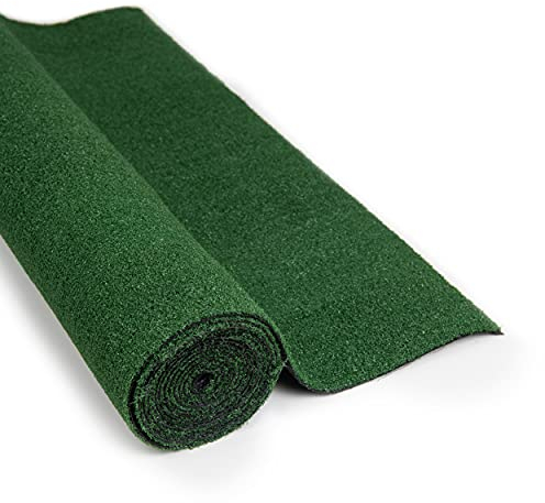 Kunstrasen Outdoor 8 mm - 133 x 300 cm (4 m²) - Für Balkon, Terrasse oder Garten - Natürliche Optik - Hohe Dichte 15.000 Stiche/m² - UV-beständig - Mit Drainage-Rücken - Haustierfreundlich - Grün