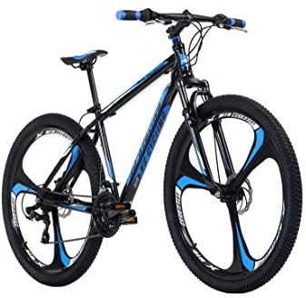 KS Cycling Mountainbike Hardtail 29'' Sharp Schwarz (Schwarz-Blau, 29 Zoll, 51 cm)