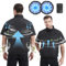 Foiueyga Cooling Vest with Electric Fans and 10000mAh Battery Pack, 12V Fan Jacket Vest for Men, 4 Wind Speed Air Conditioner Vest