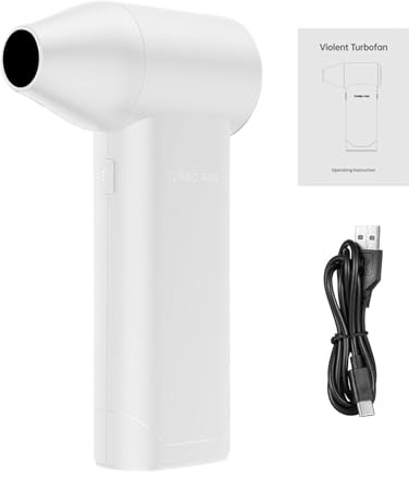 Rnyrn Dépoussiéreur Sans Fil,Sèche Cheveux Sans Fil,Souffleur à Poussière | Pour Nettoyage Ordinateur PC Voiture de Golf Détail Maison Coiffeur
