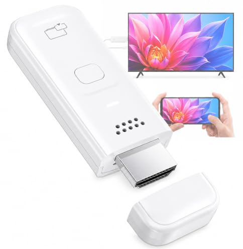 Adaptador Dongle HDMI Inalámbrico, 1080P@60Hz, 2.4GHz & 5GHz, Plug & Play