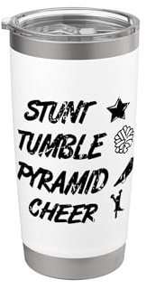 Citazione Cheerleading Sostenitore di una squadra sportiva Bicchiere termico in acciaio inox doppia parete