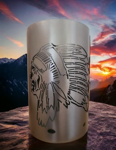 Cesto de fuego con diseño indio