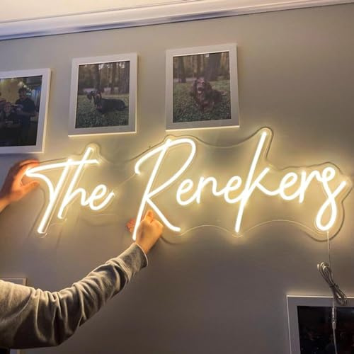 Custom Neon Signs, Personalized LED Neon Light for Wall Decor Name Light up Signs Customizable for Bedroom Wedding Birthday Party Logo Business Signs