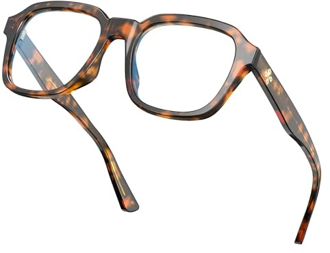 VISOONE Oversized Square Blue Light Blocking Glasses Fashion Computer Eyewear for Women and Men BENNETT