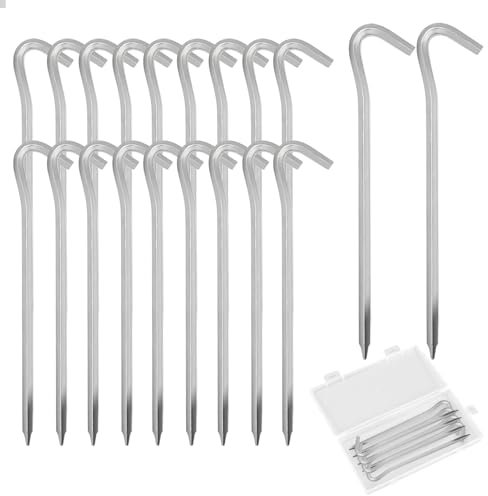 20 Stück Zeltheringe, 18 cm/7 Luftfahrtaluminium Heringe Erdnägel,Häringe Zelt Häringe Zelt, Zeltzubehör Heringe für Camping, Gartenarbeit Usw