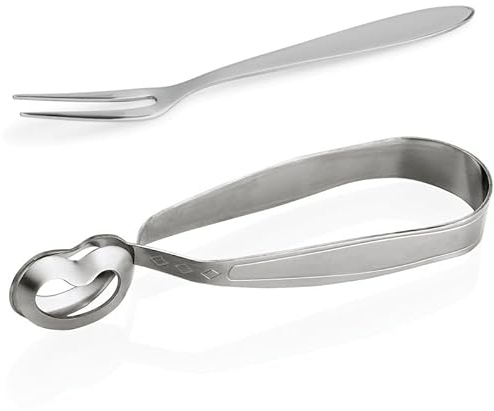 12x Schneckenzange und Schneckengabel Chromnickelstahl