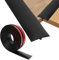 Übergangsprofil, Tutamaz T Profil Übergangsleiste Selbstklebend 5×300cm, PVC Türschwellen Leiste Übergangsschiene Selbstklebender, Übergangsprofil für Verbindungsböden Parkettböden Laminate (Schwarz)