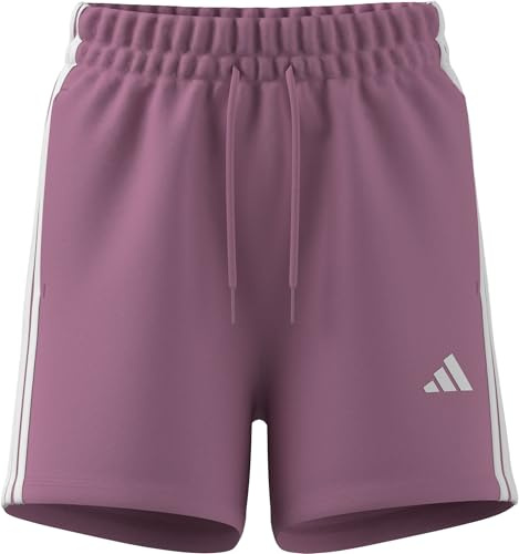 adidas Femme Essentials 3-Stripes Cotton Shorts, st Tropic Bloom/White, XS Short