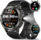 Reloj Inteligente Hombre Militar, 1.39 HD Smartwatch Hombre con Llamadas BT 5.3, 114+ Modos Deportivos, 24/7 Monitor de Sueño/Podómetro/Pulsómetro, IP68 Impermeable Pulsera Actividad para Android iOS