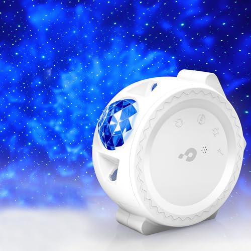 Galaxy Projector Night Light: 3 in 1 Star Lights Projector with Nebula Ocean Moon, Kids Adults 3D Starlight Sensory Lights with Voice/Timer Control,Compatible Alexa Google Assistant,for Bedroom Gifts