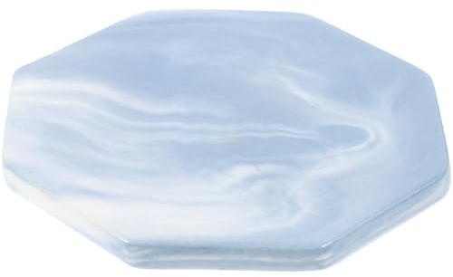 MAGICLULU Plaque de Cire à Cacheter Octogonale Bleu Marbre Résistante à la Chaleur Tapis de Sceau de Cire pour Sceller Documents et Lettres Tampon de Scellage Outil de Démoulage Pratique