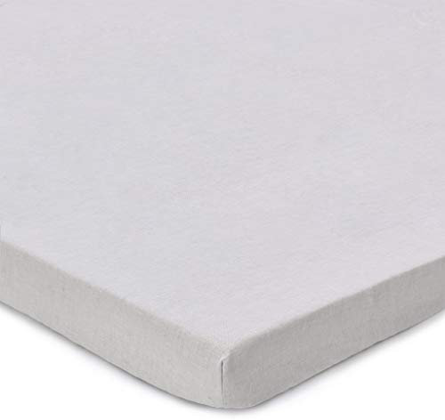 URBANARA Topper-Spannbettlaken Toulon 140x200 cm bis 10 cm Steghöhe I 100% europäisches Leinen Made in Portugal Oeko Tex Zertifiziert I Atmungsaktiv & Temperaturregulierend mit Gummizug I Natur