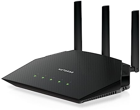 NETGEAR Nighthawk WiFi 6 Router (RAX36S) - 4-Stream Gigabit Router AX3000 Dual-Band Wireless Speed (up to 3Gbps) | Holds up to 2000 m2, 25 Devices | Includes 1 Year Armor