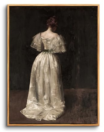 hyidecorart Vintage Bilder mit Rahmen Aesthetic Gemälde Wohnzimmer 30x40 cm