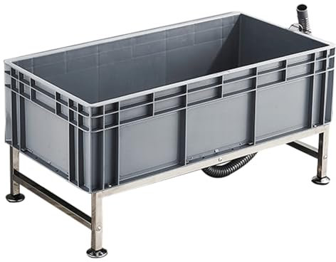 GOCHUSX Évier De Vadrouille en Plastique, Seaux À Vadrouille Ménagers, Cuve De Service À Vadrouille Commerciale pour Cuisines Commerciales, Restaurants, Garages(80x40x39cm)