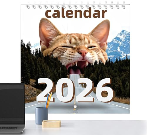 Calendario a tema gatto, promemoria mensile per le vacanze, design verticale, pianificazione appuntamenti, casa, classe, studenti, insegnanti, bambini, ragazzi e adulti
