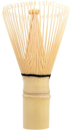 Nerthus FIH 1583 batidor de bambú para té matcha 72 varillas (chasen), emulsión fina y espuma tradicional japonesa, bambú natural