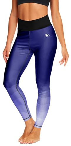 Arankhiger Women's Swim Leggings Quick-Drying Long Pants Sun Protective Leggings M Purple