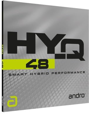 ANDRO HY-Q 48 - Rivestimento per ping pong (rosso, 1,9 mm)