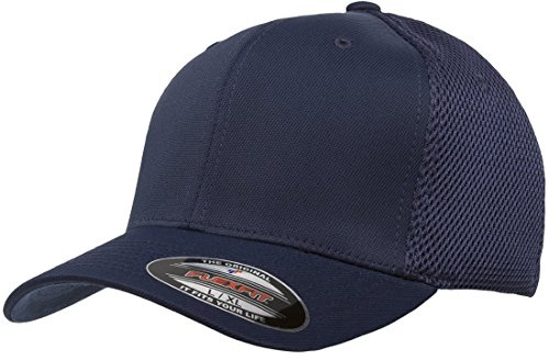Flexfit Ultrafibre Airmesh Fitted Trucker Hat Gorra de Camionero, Marino, Large/X-Large para Hombre