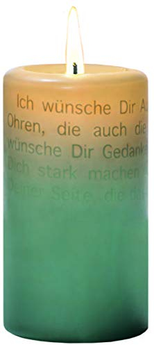 BULLA Wortlicht Kerze Ich wünsche dir - Leuchtende Gedanken