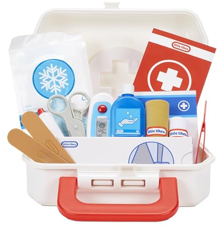 Little Tikes First Aid Kit - Realistic Doctor Role Playing Set - Ages 3plus Years - Play and Learn - Interactive Toy for Kids - Includes Mask, Sling, Booklet, Accessories and More