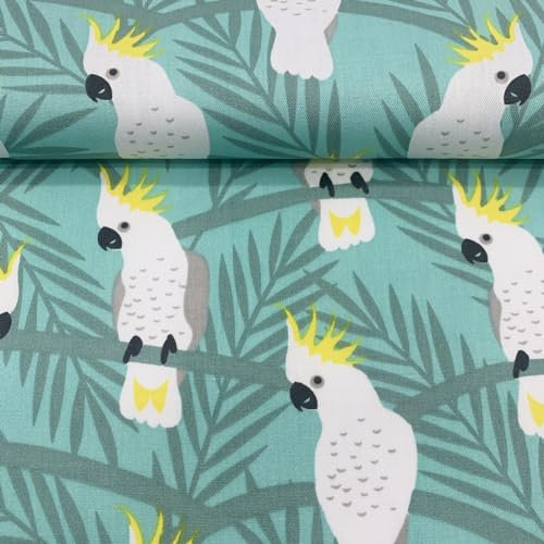 EDGEAM Baumwollstoff Meterware 160 cm breit - Stoffe zum Nähen (50cm, 100cm, 200cm) - Handwerken Nähen Stoff - Dekostoff - Nähmaterial (Grün 05#, 100x160cm)