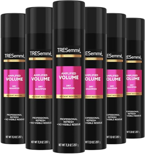 TRESemmé Dry Shampoo Spray, Volume Clean 6-Pack – Refreshes & Absorbs, Warm Petals, 7.3 Oz Ea