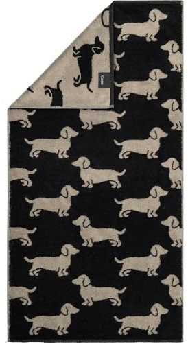 Cawö Handtücher WE Love Dogs 6246 Schwarz-Beige - 93