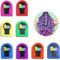 Kit de 8 Craies pour Cheveux Multicolores, Coloration Temporaire pour Hommes et Femmes, Poudres de Teinture Capillaire Non-Toxiques et Solubles dans l'Eau, Idéal pour Fêtes et Coiffures DIY