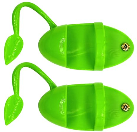 POPETPOP Support Vertical et Râtelier pour Perroquets, Panier D’Alimentation en Plastique Vert, Lot de 2 Pièces, Adapté pour Cage D’Oiseaux, Accessoire Pratique pour Oiseaux de Compagnie