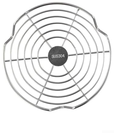 Grille de cuisson à la vapeur en acier inoxydable pour casseroles, poêles et woks - Convient pour cuire des boulettes et servir de support de barbecue (16 cm)